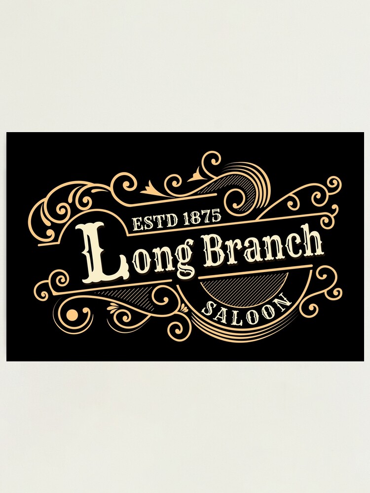 Long Branch Saloon Gunsmoke 1881 On Car Truck license plate Vintage