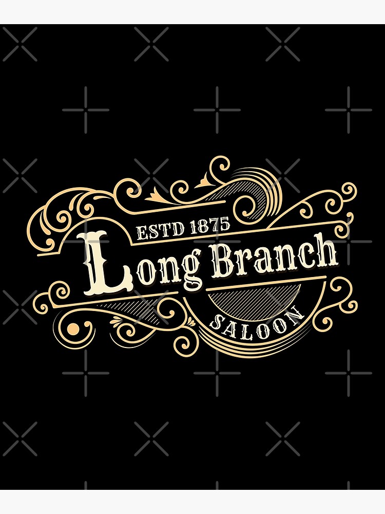 Gunsmoke  Long Branch Saloon Classic TV Mounted Print for Sale