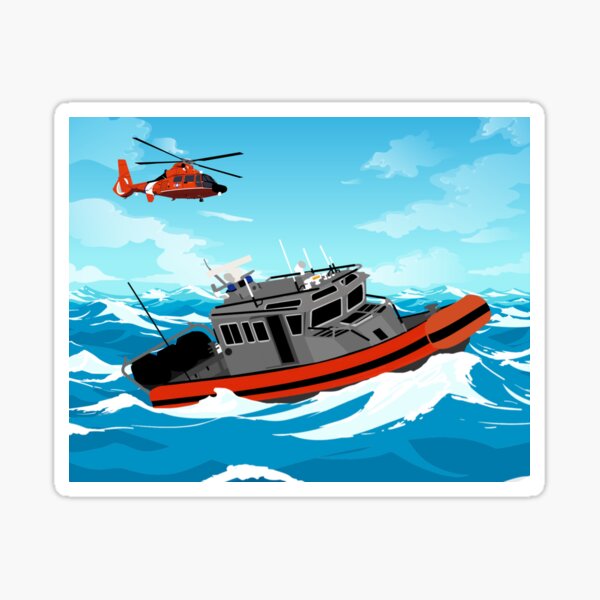 Item preview, Coast Guard 33 ft Special Purpose Craft Law Enforcement SPCLE designed and sold by AlwaysReadyCltv.