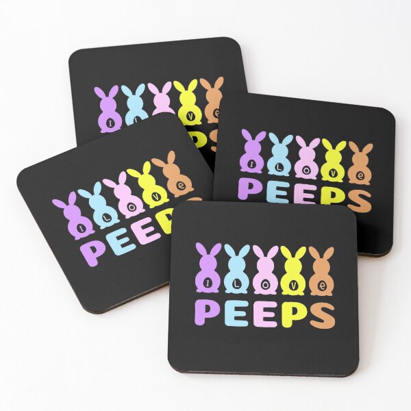 Item preview, I Love Peeps - Cute Easter Bunny Peeps designed and sold by molamode.