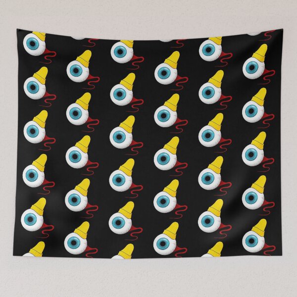 Item preview, Eyeball Wearing a Yellow Beanie Hat | Funny Optical Illusion Eye or Duck | Gore Halloween  designed and sold by theBlueKazoo.