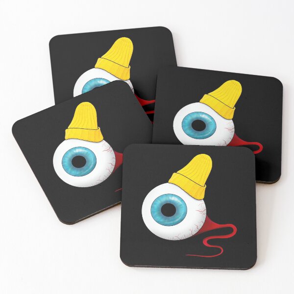Item preview, Eyeball Wearing a Yellow Beanie Hat | Funny Optical Illusion Eye or Duck | Gore Halloween  designed and sold by theBlueKazoo.