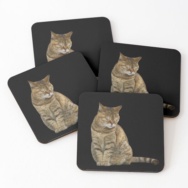 Item preview, Cute Sleepy Cat (Black BG) designed and sold by FilipeFerreira.