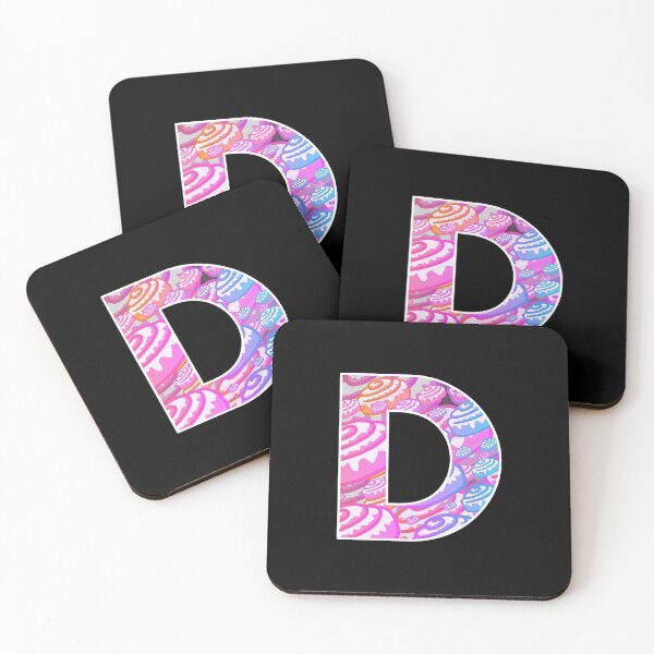 Item preview, Letter Art Retro Vaporwave Cinnamon Buns - D designed and sold by dylanxh.