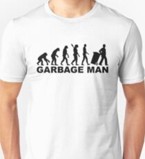 Evolution garbage man Unisex T-Shirt