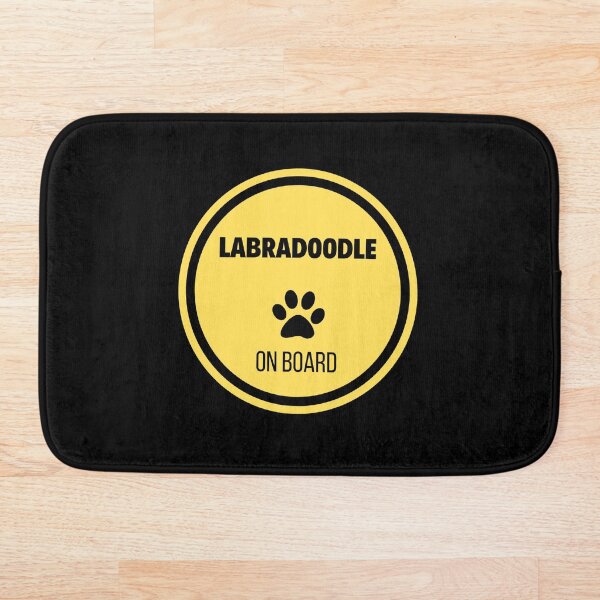 Labradoodle On Board Bath Mat