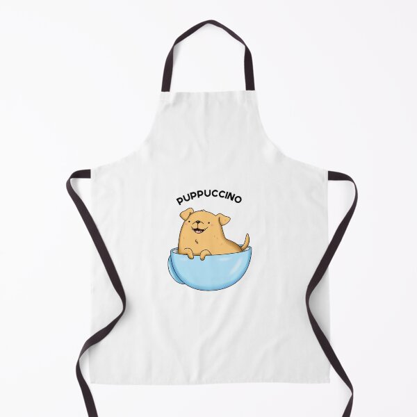 Item preview, Pup-puccino Funny Cappuccino Puns  designed and sold by punnybone.