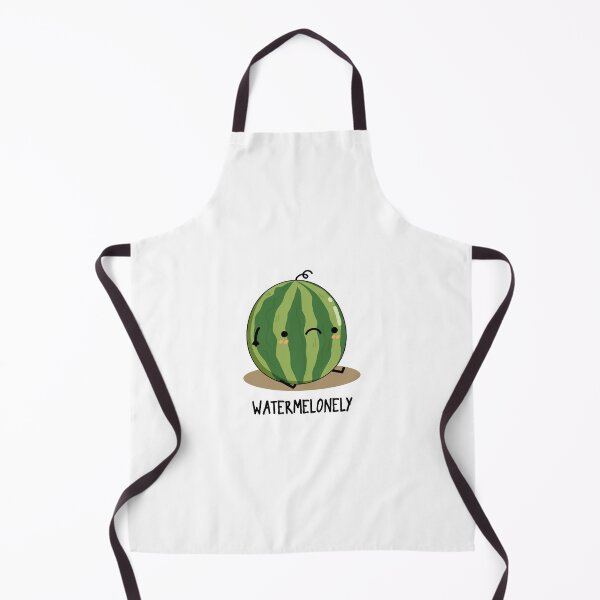 Item preview, Waterme-lonely Watermelon Funny Fruit Puns designed and sold by punnybone.