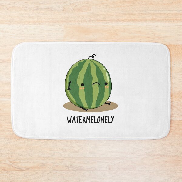 Item preview, Waterme-lonely Watermelon Funny Fruit Puns  designed and sold by punnybone.