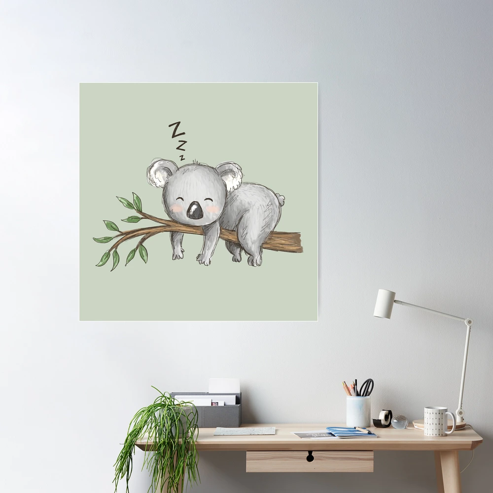 Buy Sleeping Koala Square Art Print