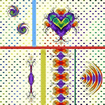 Artwork thumbnail, Rainbow Lovebird #69 by Cecile Grace Charles by CecileCharles