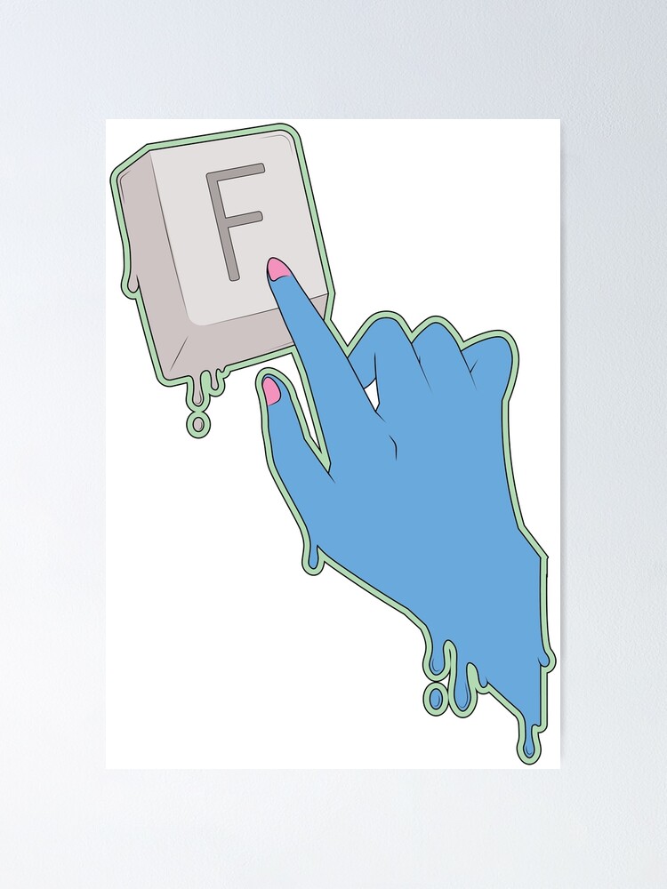 Press F to Pay Respect Sticker for Sale by cuteattitudes