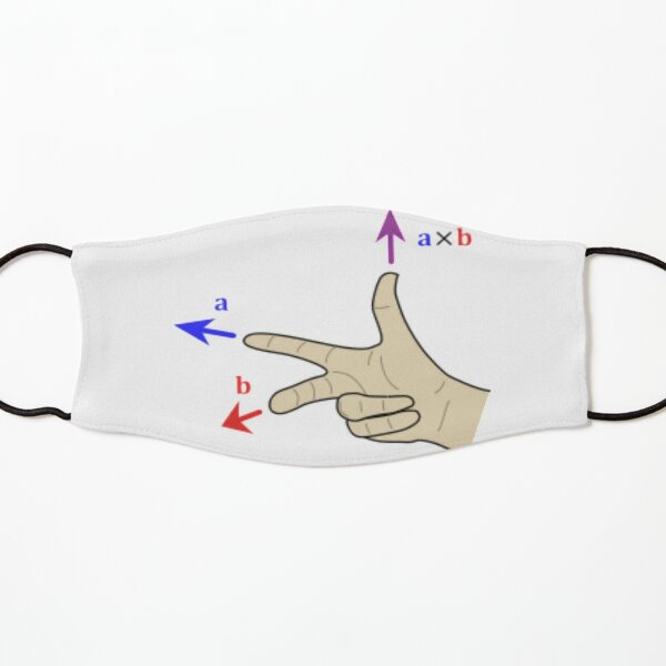 Finding the direction of the cross product by the right-hand rule #direction #crossproduct #righthandrule #righthand #rule #cross #product  Kids Mask