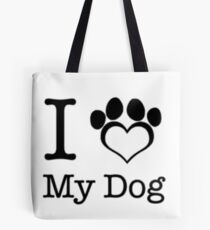 Ich liebe meinen Hund Tote Bag