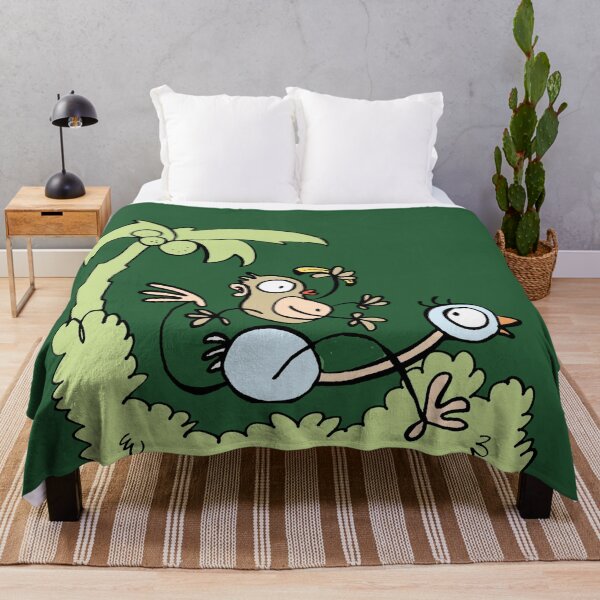 Item preview, Monkey and Ostrich going bananas! designed and sold by BorneowithLove.