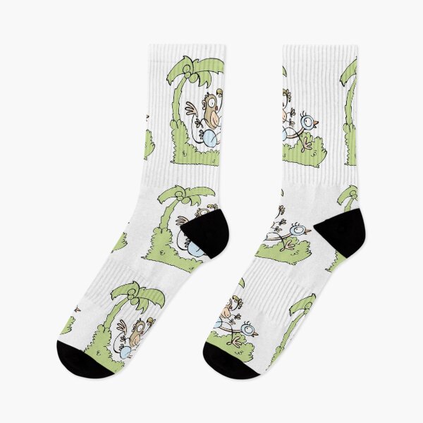 Item preview, Monkey and Ostrich going bananas! designed and sold by BorneowithLove.