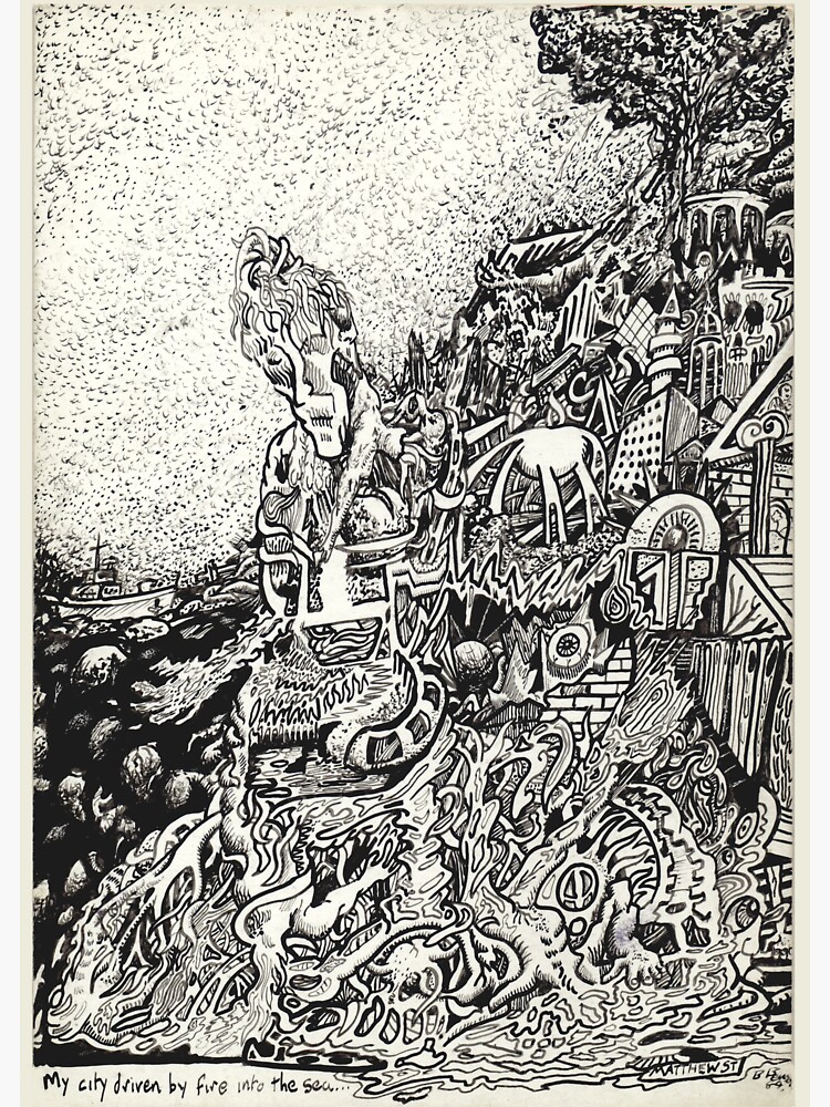 My City Driven by Fire Into the Sea by backbrain