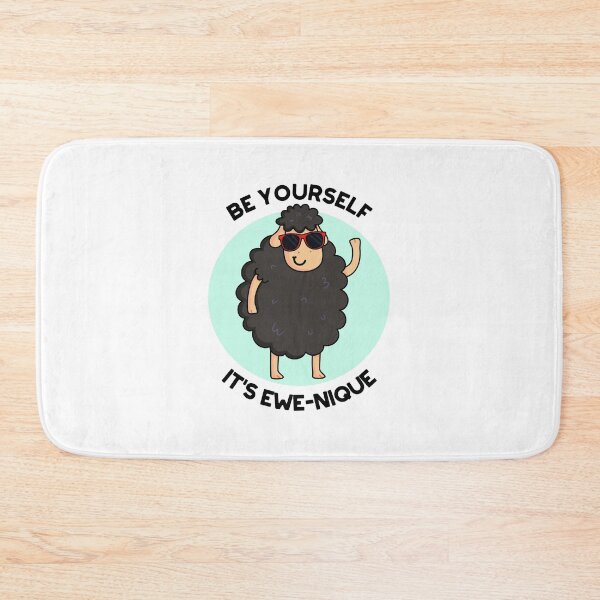 Item preview, Be Yourself Be Ewenique Funny Sheep Puns  designed and sold by punnybone.