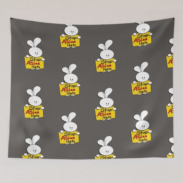Item preview, Stop Asian Hate Jelly Bunny designed and sold by HuiCreations.