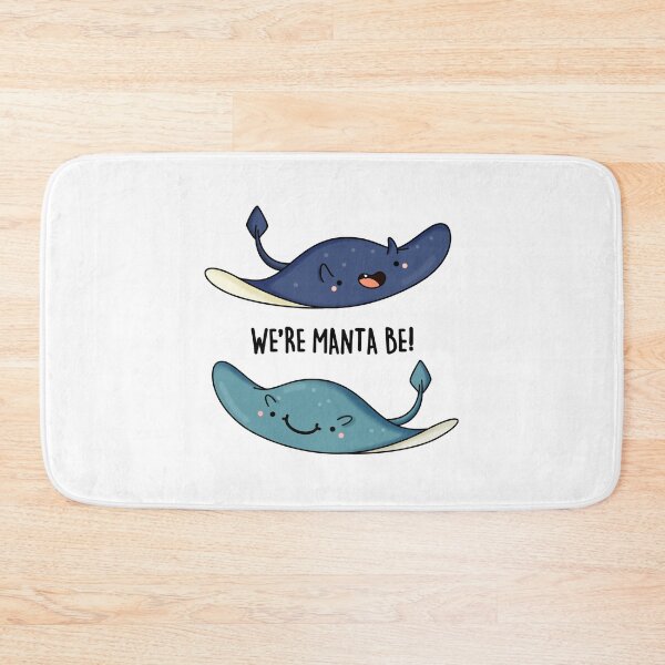 Item preview, We're Manta Be Funny Manta Ray Puns  designed and sold by punnybone.