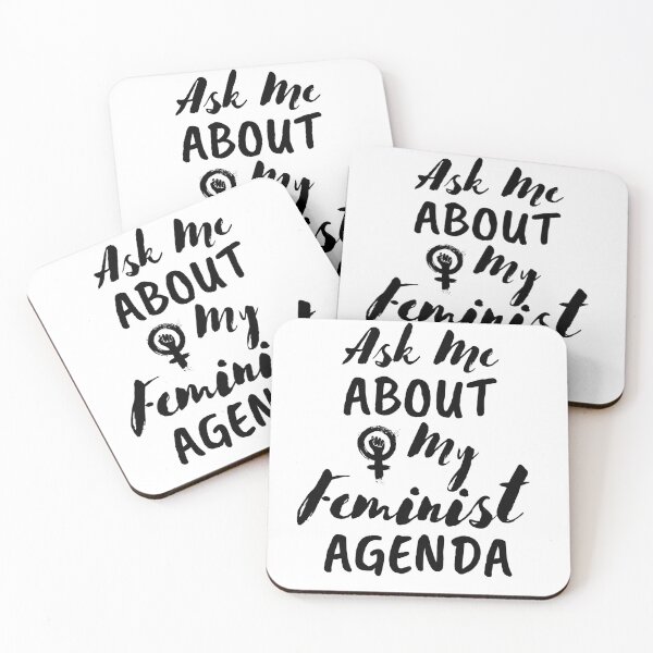 Item preview, Ask Me About My Feminist Agenda Feminism Saying  designed and sold by Sutra-Lotus-Co.