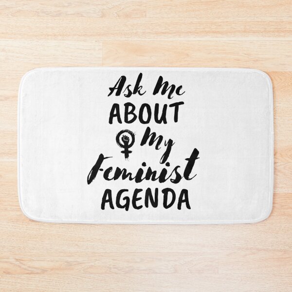 Item preview, Ask Me About My Feminist Agenda Feminism Saying  designed and sold by Sutra-Lotus-Co.