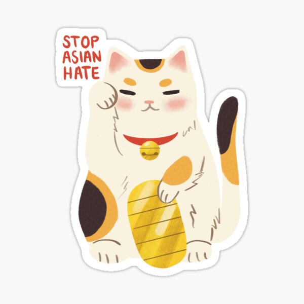 Lucky Cats For AAPI Sticker