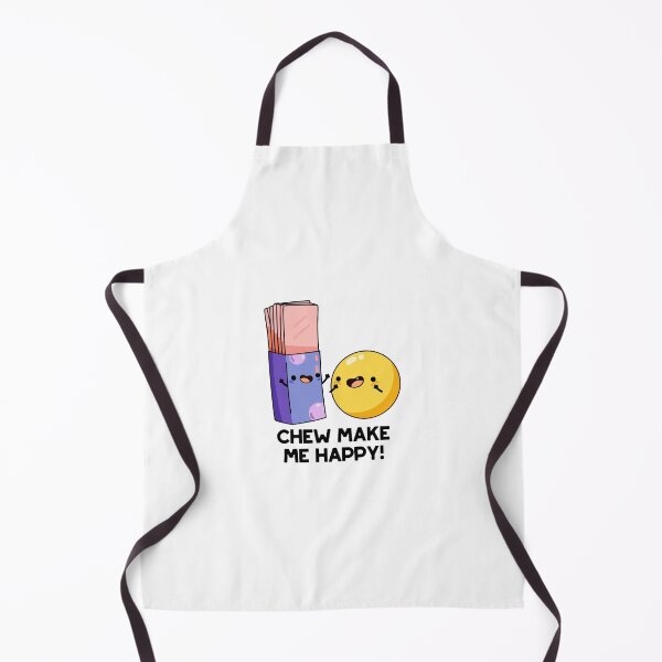 Item preview, Chew Make Me Happy Funny Chewing Gum Puns designed and sold by punnybone.