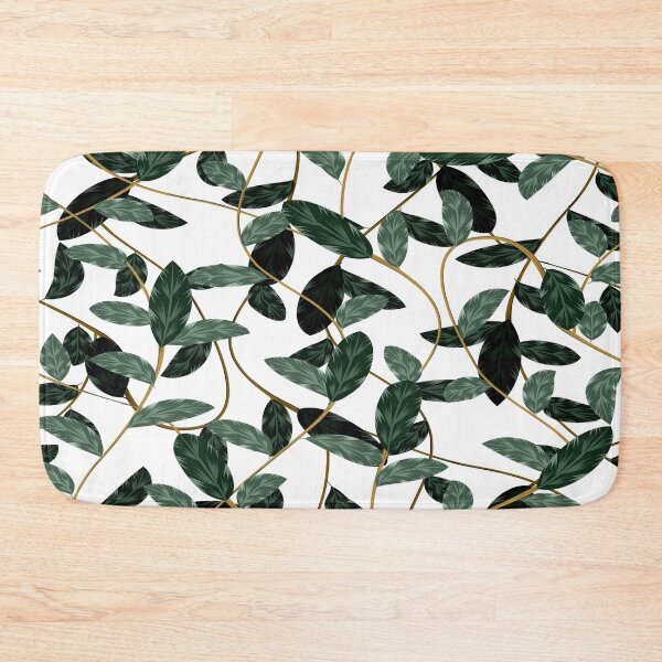 Item preview, Classic Abstract Floral pattern with green leafs designed and sold by shivani21061993.