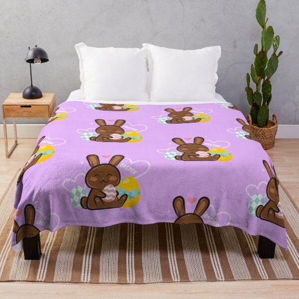 Item preview, Cute Easter Bunny With Chocolate Eggs designed and sold by CozyCoveDesigns.