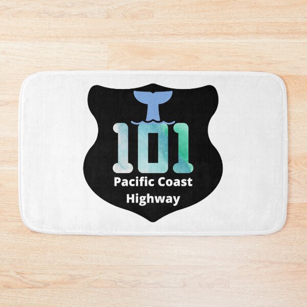 Item preview, Pacific Coast Highway 101 Sign Whale West Coast Oregon Washington California designed and sold by DansDankDesigns.
