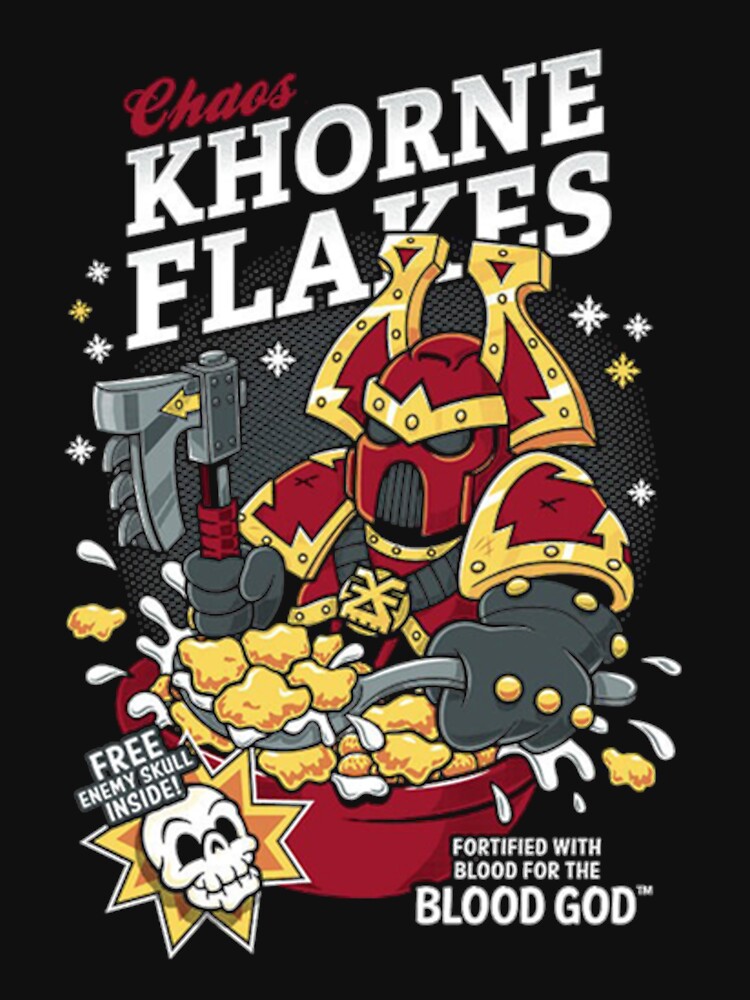 Chaos Khorne Flakes T-Shirt by MilesHills