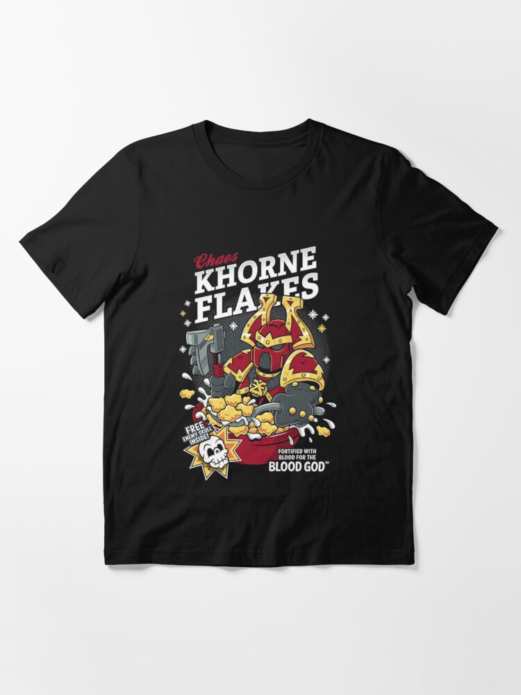 Alternate view of Chaos Khorne Flakes T-Shirt Essential T-Shirt