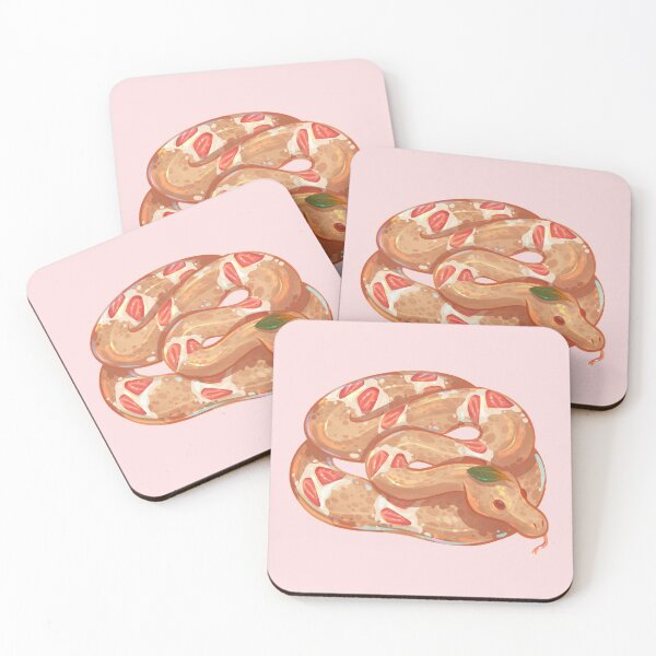 Item preview, Strawberry Cake Snake designed and sold by GalaxyChicken.