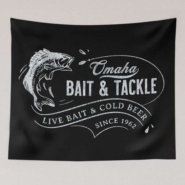 Item preview, Omaha Bait & Tackle White Logo designed and sold by omahatrading.