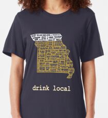 Drink Local - Missouri Beer Shirt Slim Fit T-Shirt