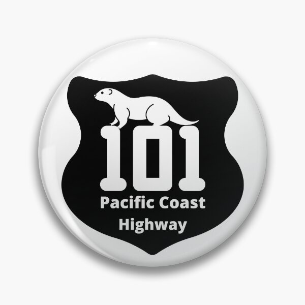 Item preview, Pacific Coast Highway 101 Sign Otter West Coast Oregon Washington California designed and sold by DansDankDesigns.