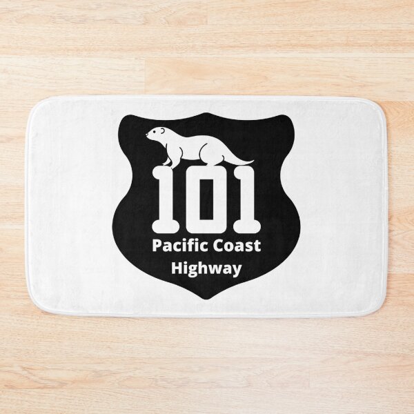 Item preview, Pacific Coast Highway 101 Sign Otter West Coast Oregon Washington California designed and sold by DansDankDesigns.
