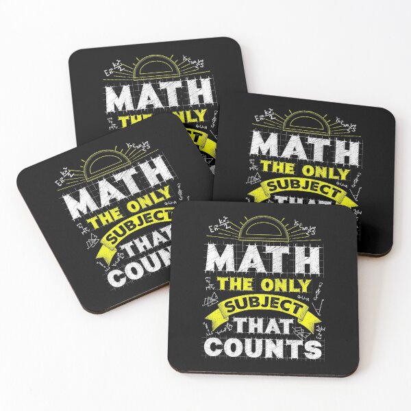 Item preview, Math: The Only Subject That Counts Funny Math Pun designed and sold by perfectpresents.