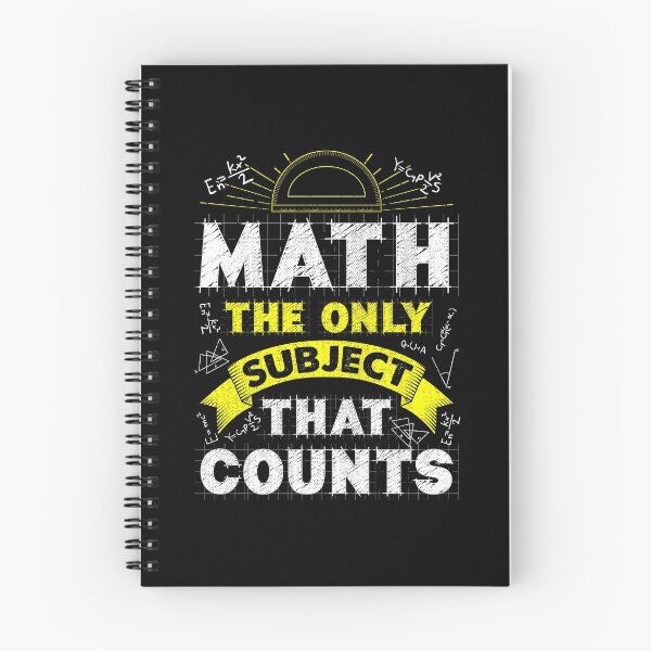 Item preview, Math: The Only Subject That Counts Funny Math Pun designed and sold by perfectpresents.