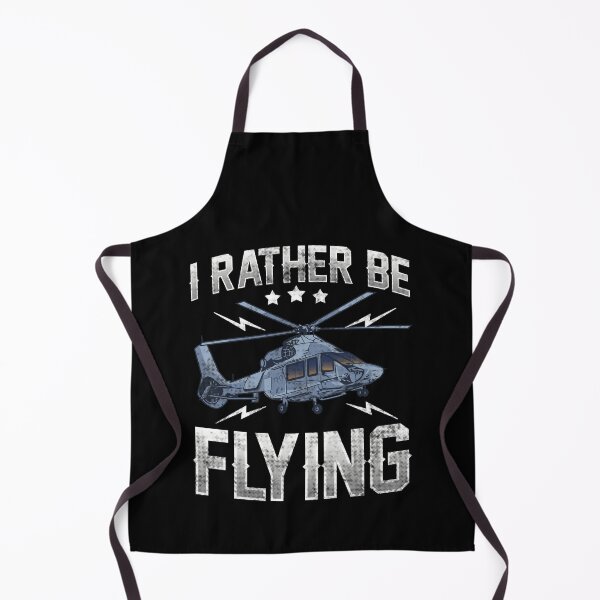 Item preview, Funny I'd Rather Be Flying Retro Helicopter Pilot designed and sold by perfectpresents.