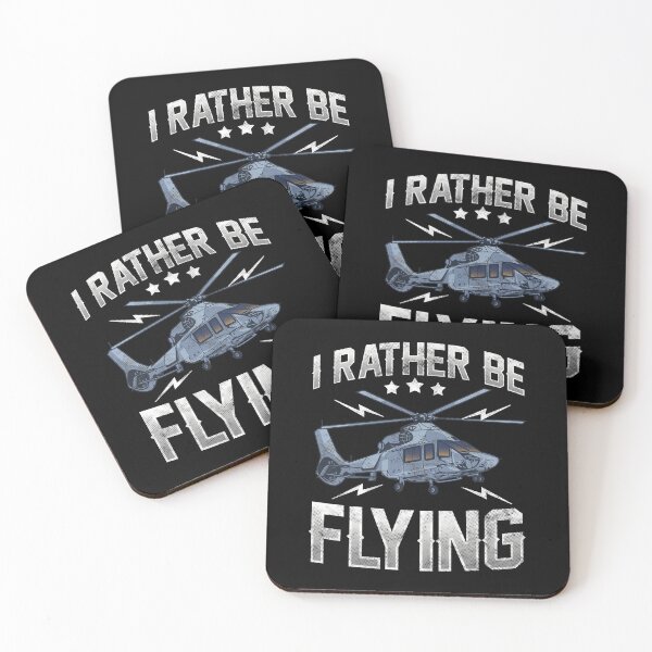 Item preview, Funny I'd Rather Be Flying Retro Helicopter Pilot designed and sold by perfectpresents.