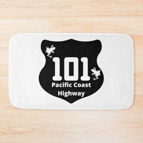 Item preview, Pacific Coast Highway 101 Sign Frogs West Coast Oregon Washington California designed and sold by DansDankDesigns.