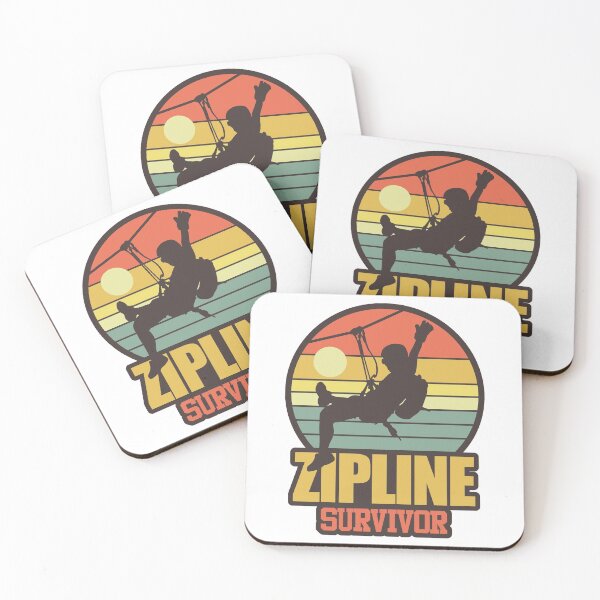 Item preview, Zipline Survivor | Thrill Ride Extreme Sports designed and sold by GravitiTees.