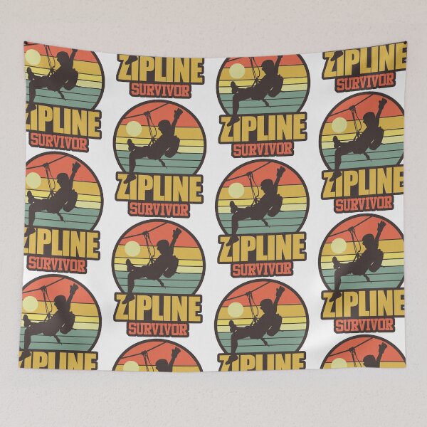 Item preview, Zipline Survivor | Thrill Ride Extreme Sports designed and sold by GravitiTees.