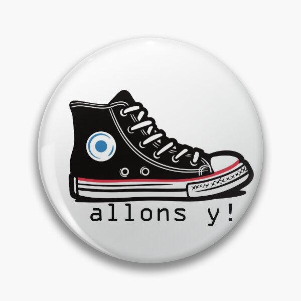 Item preview, allons y! Black Converse Shoe  designed and sold by Queengood.