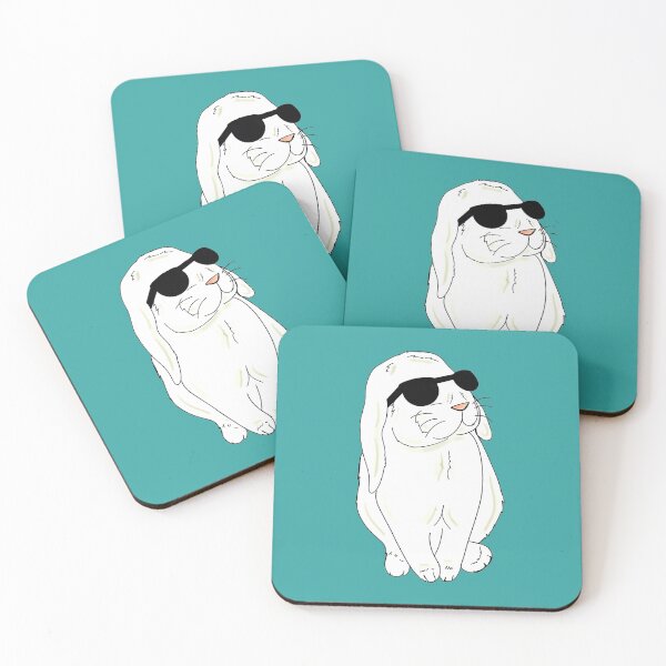 Item preview, Super Cool cute bunny with glasses designed and sold by GAP90.