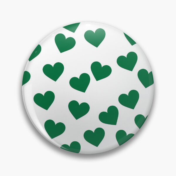 Item preview, Estampado de corazones verde oscuro designed and sold by LittleBettyMakes.