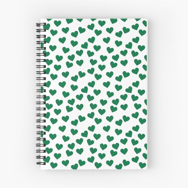 Item preview, Deep green hearts print designed and sold by LittleBettyMakes.