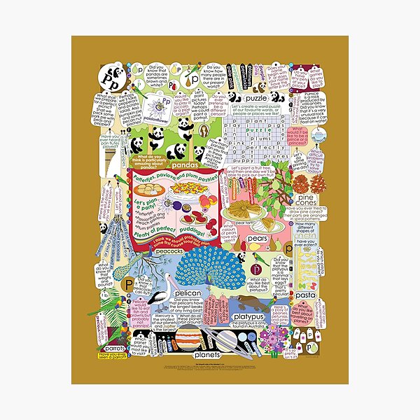 The Sixteenth Letter of the Alphabet: P or p Photographic Print